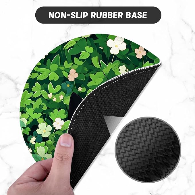 ITNRSIIET Round Mouse Pad with Stitched Edge Premium-Textured Waterproof - Image 3