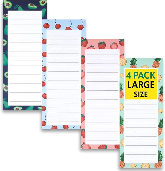 4 Large Magnetic Notepads – Big Notepads by ModernShop