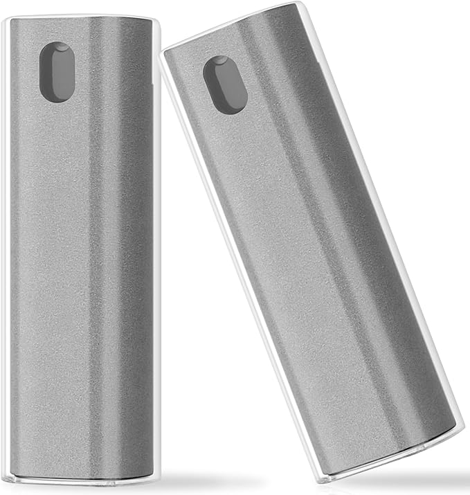 2 Pcs Fingerprint Proof Screen Cleaner Safe for All Phones Glasses Tablet Laptop TV Watch Screens (Light Grey)-DeskLoop Office