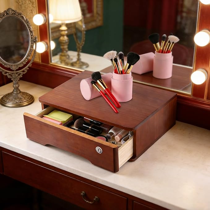 Wooden Desktop Storage Box - Image 4
