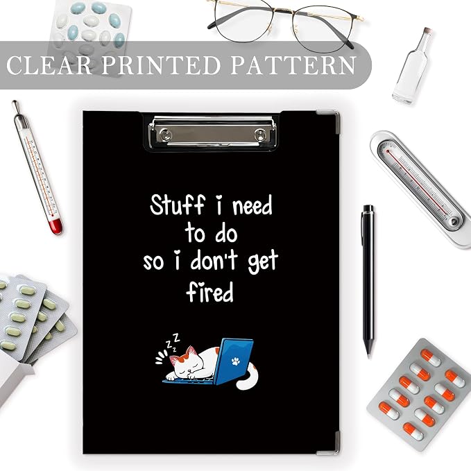 Funny Cat Work Clipboard Folio - Image 3