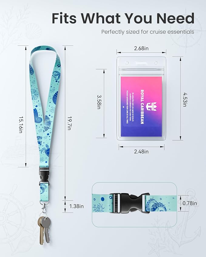 Avorast 5 Pack Cruise Lanyard for Ship Cards, Cruise Ship Lanyards - Image 6