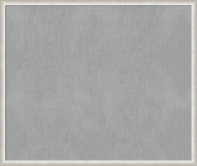 Amanti Art Silver Framed Magnetic Board 42x50 Oversize Vision Board by AmantiArt