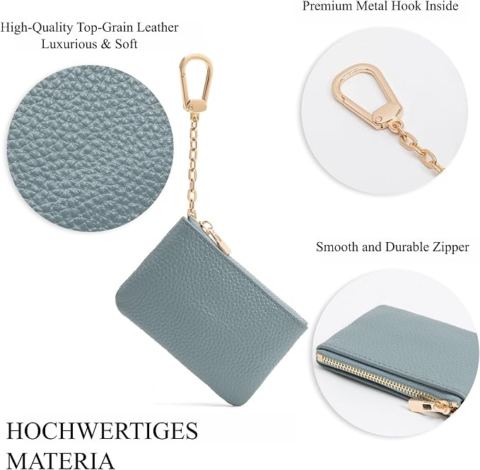 Full Grain Leather Coin Purse - Image 4