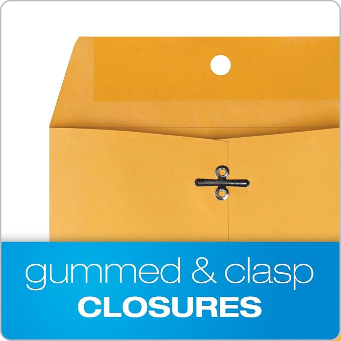 Quality Park Clasp Envelopes, 6.5 x 9.5 Inch Brown Kraft Catalog Envelopes - Image 3
