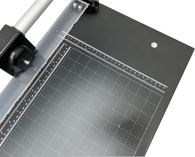 TECHTONGDA Rotary Paper Trimmer, 48" Cut Length, Professional Paper Cutter with 2 Spare Blades, Angle Line, Self-Sharpening, 8-10 Sheets Capacity for Offices, Schools and Crafts-DeskLoop Office