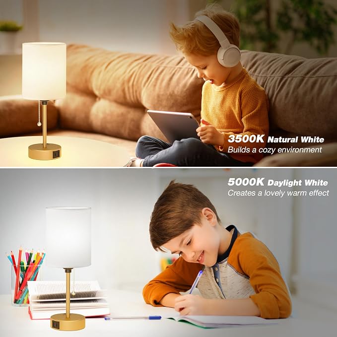 Dicoool Small Bedside Lamps 3 Color Modes - Image 5