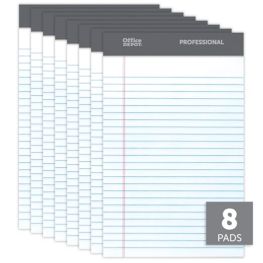 Office Depot® Brand Professional Perforated Pads, Narrow Ruled, 50 Sheets Per - Image 3