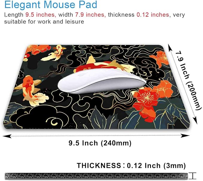 IMAYONDIA Japanese Koi Mouse Pad, Anime Mousepad - Image 2