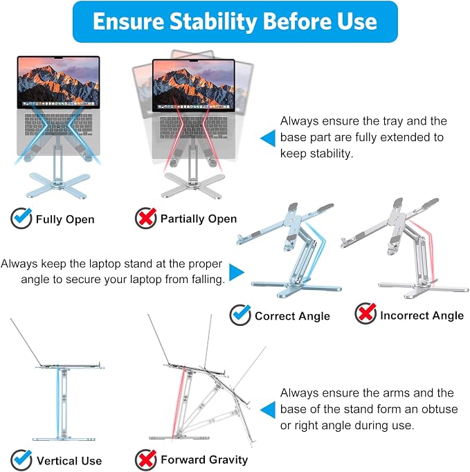 OMOTON 360° Rotating Laptop Stand Riser - Image 6
