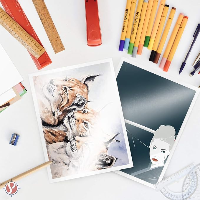 Gloss Digital Paper – Perfect for Color Laser Printing, Design Proposals, Flyers and Brochures | 8.5" x 14" | Glossy 80lb Text (32lb Bond) Paper | 94 Bright | Acid Free, Coated Finish | 100 Sheets-DeskLoop Office