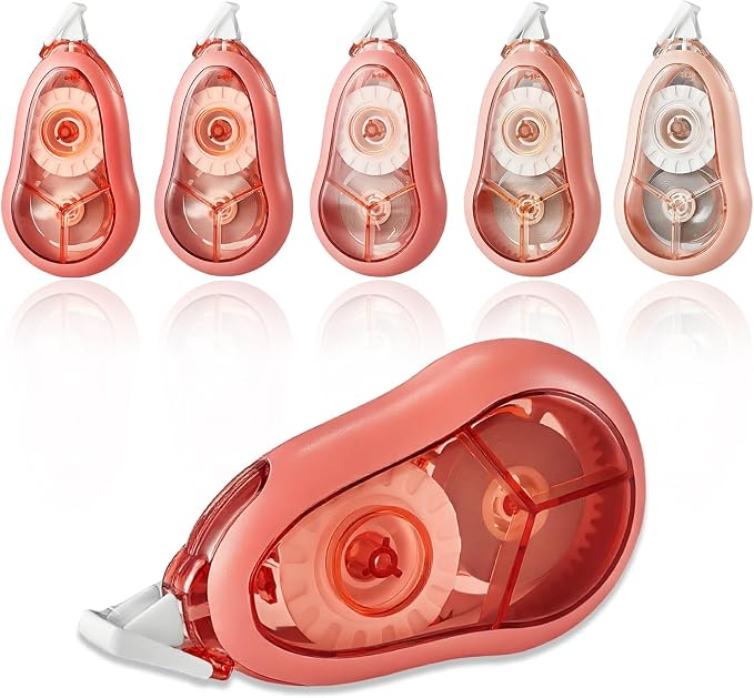 White Correction Tape, 5 Pack, 65.62 Feet Correction Tape by Jovanssen