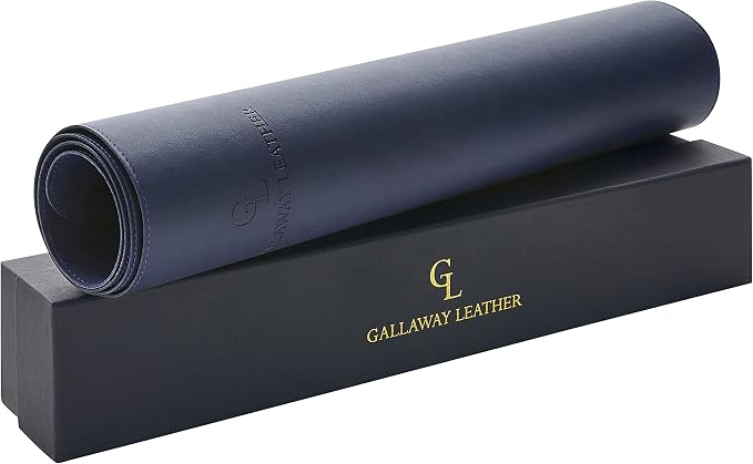 Gallaway Leather Desk Mat, Desk Writing Pad - Image 2