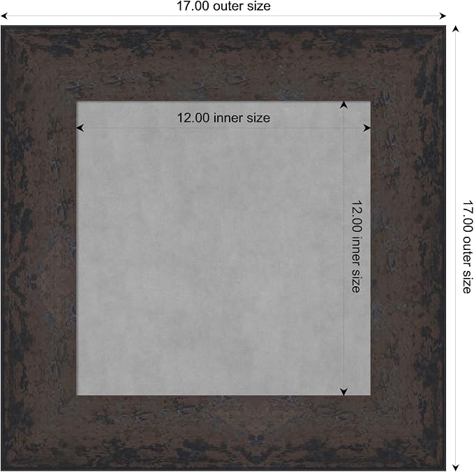 Amanti Art Black Framed Magnetic Board 17x17 X-Small Vision Board - Image 4