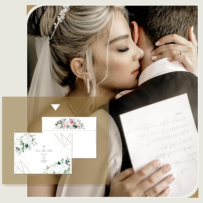 Goefun Blank Note Cards and Envelopes 5 x 7 Flat Cardstock and A7 Envelopes - Image 6