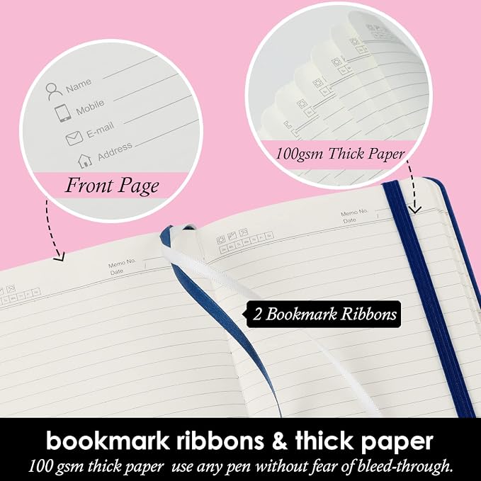 NIRMIRO Pocket Notebook Journals, 3 Pack Mini Small Notebooks - Image 3