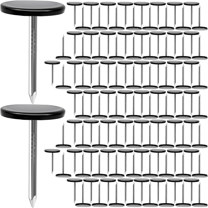 120pcs Flat Head Thumb Tacks for Wall, 0.4" x 0.6" Decorative Wall Pins Nails by Unknown