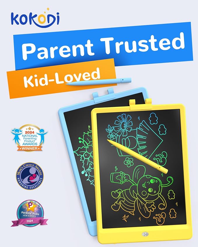 KOKODI LCD Writing Tablet, 10 Inch Colorful Doodle Board Drawing Tablet - Image 2