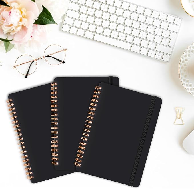 Utron 3 PCS Small Spiral Notebook 5x7, Notebooks - Image 6