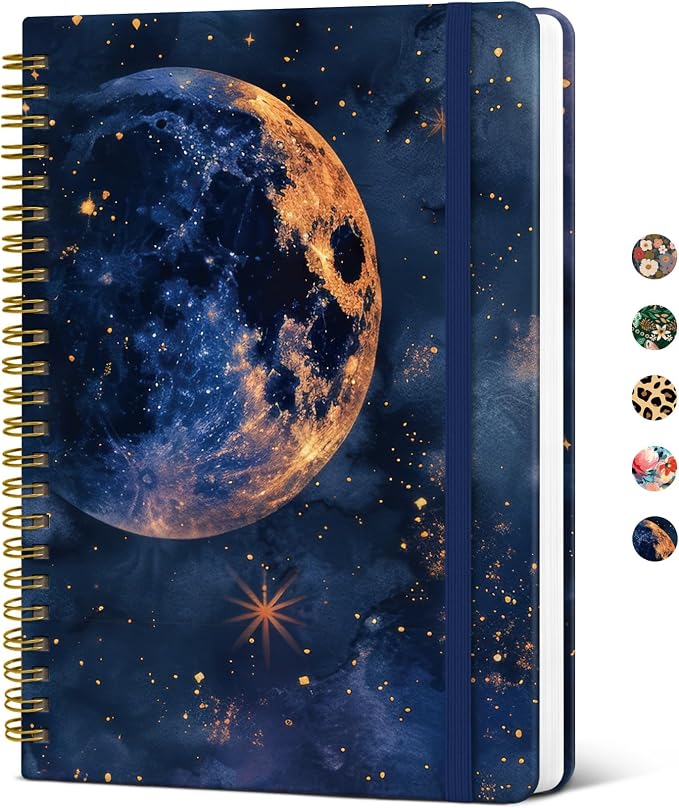 Taja Lined Spiral Journal Notebook by Taja