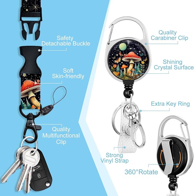 Piefly Lanyards for Id Badges, Cute Badge Holder - Image 4