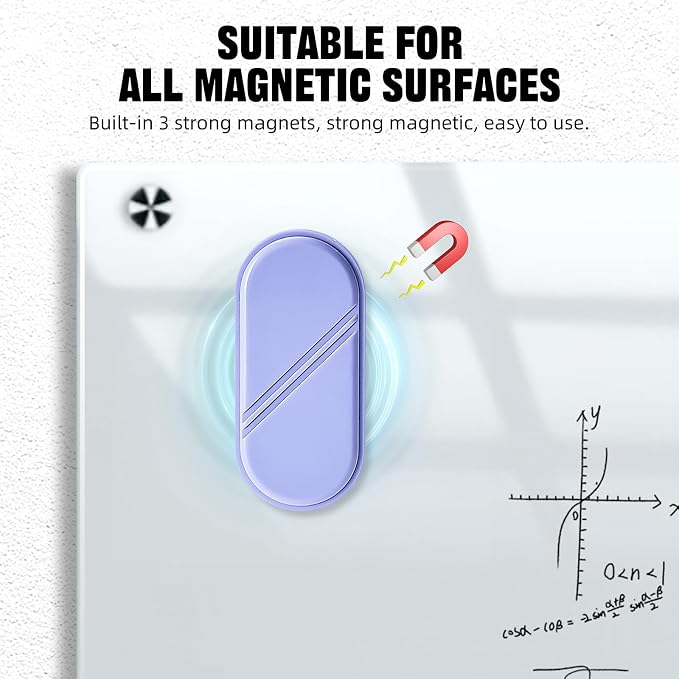 Magnetic Detachable Dry Erase Eraser, Glass Board Erasers, 1 Pack, Glass Board - Image 5