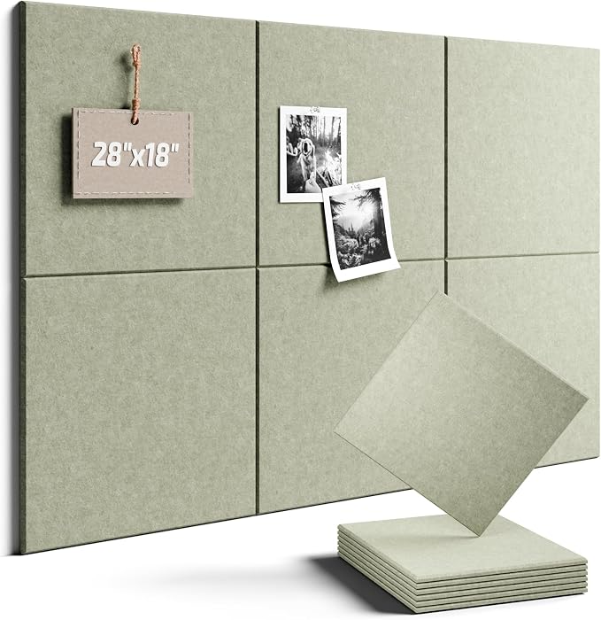 Felt Bulletin Board Tiles -28"x18" Cork Board Alternative by FLUXYNARA