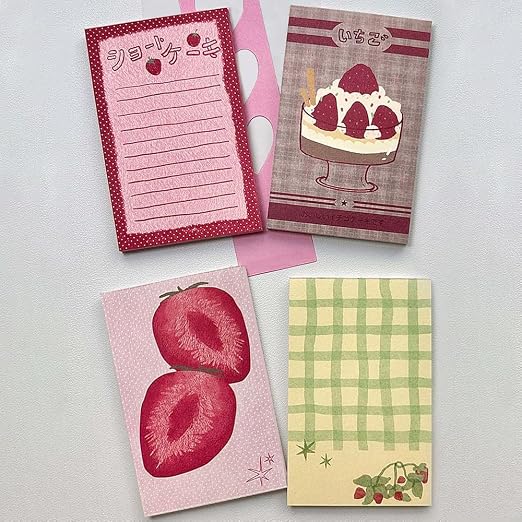 200 Sheets Strawberry M5 Note Pads Kawaii Scrapbook Paper To Do List Notepad - Image 7