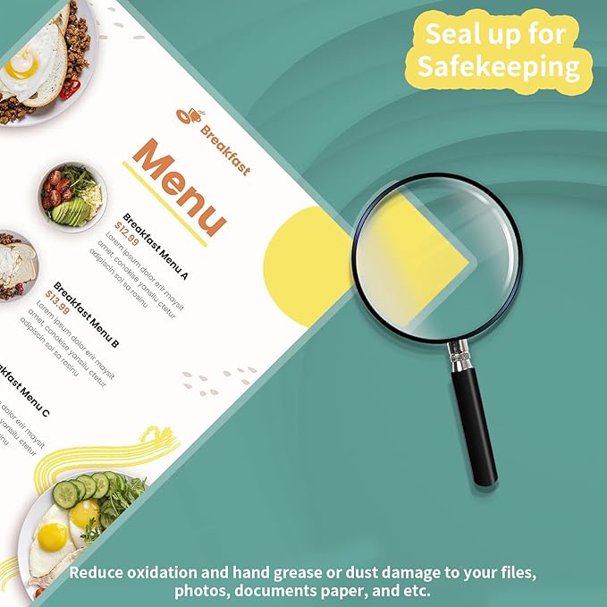 3 Mil Laminating Sheets 1500 Packs, Thermal Laminating Pouches Holds 8.5" x 11" Sheets, Clear Laminator Plastic Paper 9 x 11.5 Inches - Rounded Corner Letter Size-DeskLoop Office