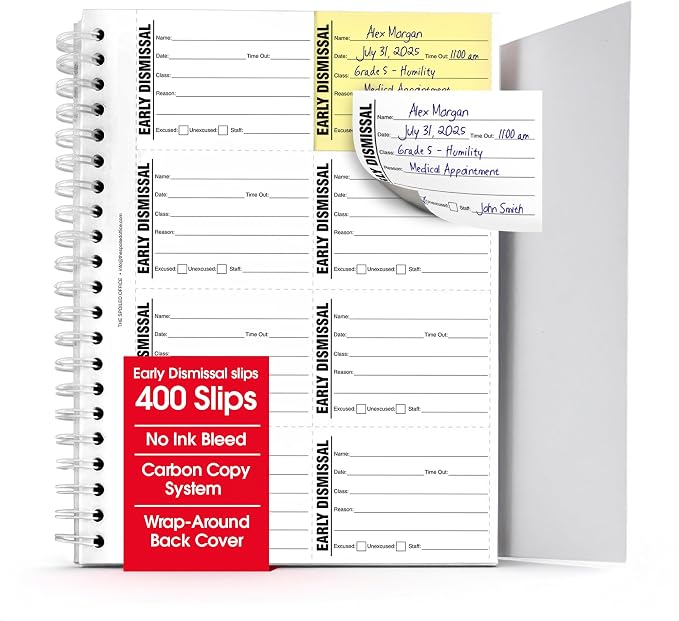 The Spoiled Office Early Dismissal Slip Book by TheSpoiledOffice