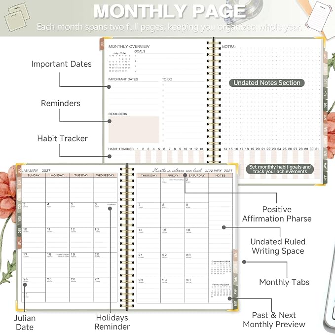 2026-2027 Academic Planner, Weekly & Monthly Appointment Book from Jul. 2026 - Image 4