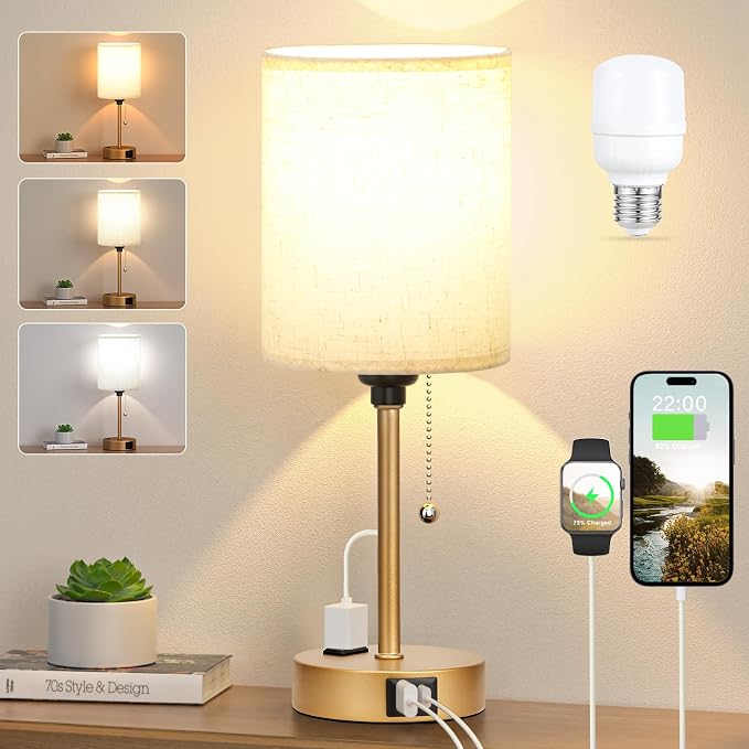 Dicoool Elegant Gold Bedside lamp - Image 7