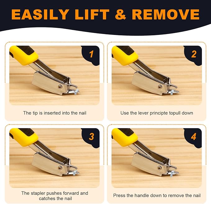 2PCS Staple Remover, Staple Puller Tool, Upholstery and Construction Heavy Duty - Image 5