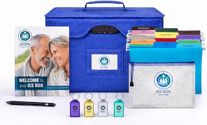 Icebox End of Life Organizer – Fire-Resistant Estate Planning & Emergency by Unknown