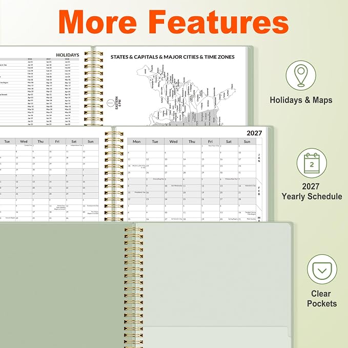 SUNEE 2026-2027 Appointment Book, Quarter-Hourly, Weekly & Monthly - Image 6