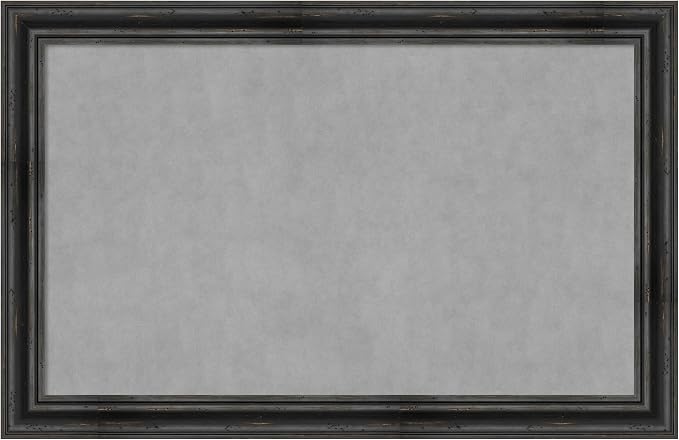 Amanti Art Black Framed Magnetic Board 29x45 Large Vision Board by AmantiArt