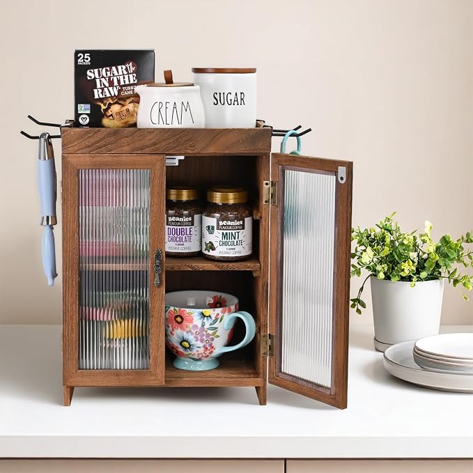 Ikee Design Wooden Countertop Storage Cabinet - Image 2