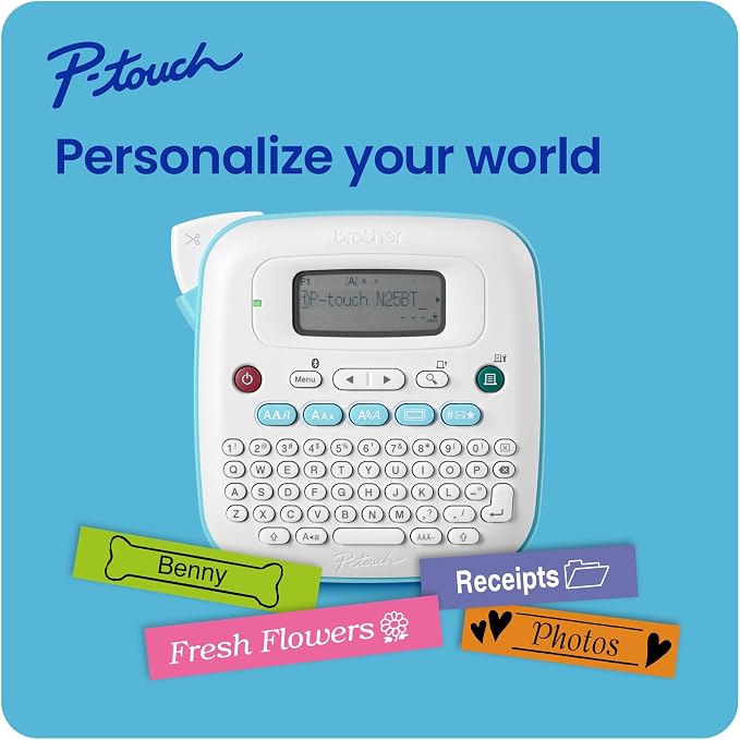 Brother P-Touch PT-N25BT Personal Connected Label Maker, Design&Print2 app - Image 2