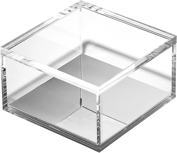 OfficeGoods Acrylic Desk Organizer w/Silver Base – Functional & Elegant Odds & - Image 3