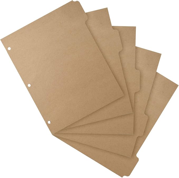 3 Ring Binder Dividers with 5-Tabs - Image 3