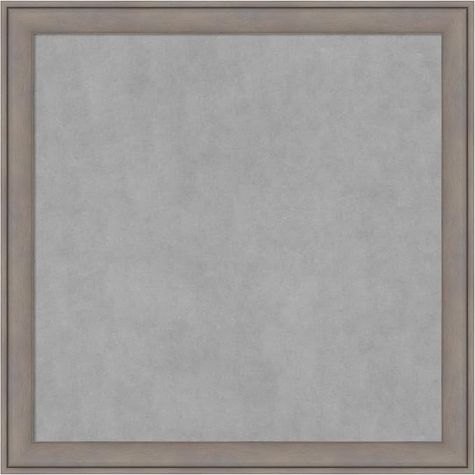 Amanti Art Grey Framed Magnetic Board 27x27 Medium Vision Board by AmantiArt