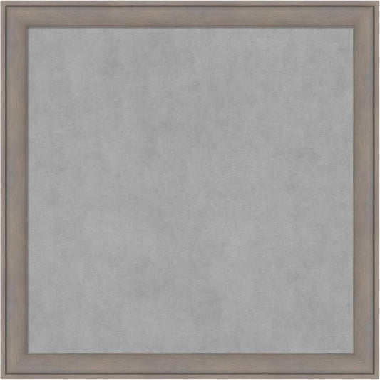 Amanti Art Grey Framed Magnetic Board 27x27 Medium Vision Board by AmantiArt