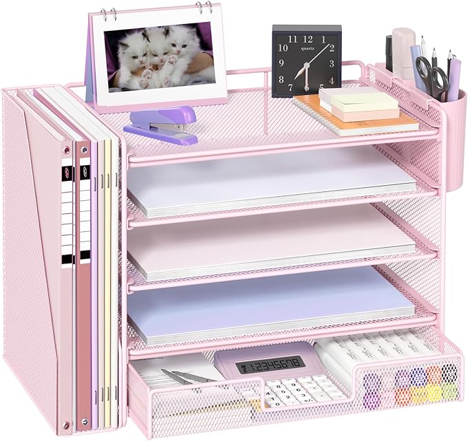 OPNICE Desk Organizer, 5-Tier Paper File Organizer by OPNICE