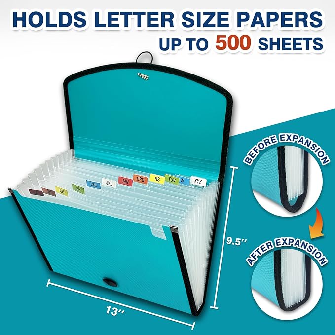 H4D 13-Pocket Accordion File Organizer - Image 4