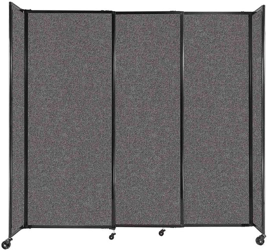 Versare Straightwall Sliding Portable Wall Partition | Freestanding Office by VERSARE