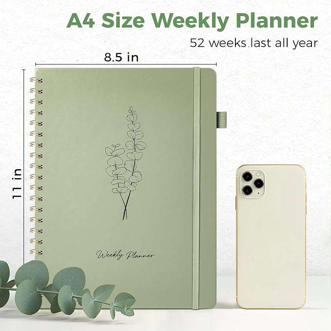 Oucaru Undated Weekly Planner, A4 Size To Do List Notebook - Image 2
