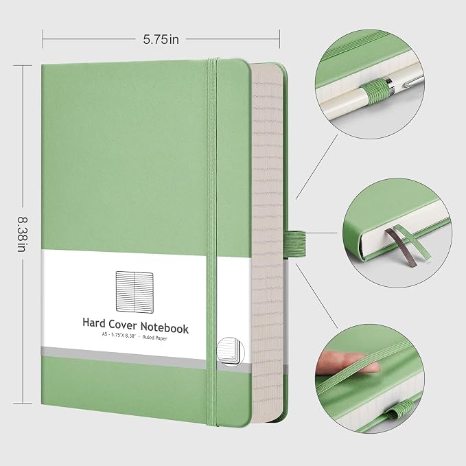 AHGXG Lined Journal Notebook, 320 Numbered Pages Thick Journal - Image 2