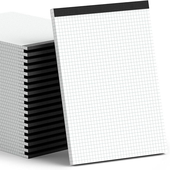 Zaviko Graph Paper Notebook 8.5 x 11, 36 Pack Grid Paper Notebook, 8-1/2" x 11" by Home
