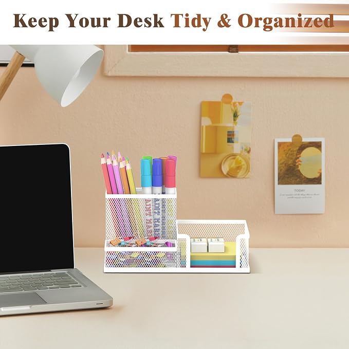 SUPEASY Pen Holder Desk Organizer, Office Supplies Pencil Holder - Image 6