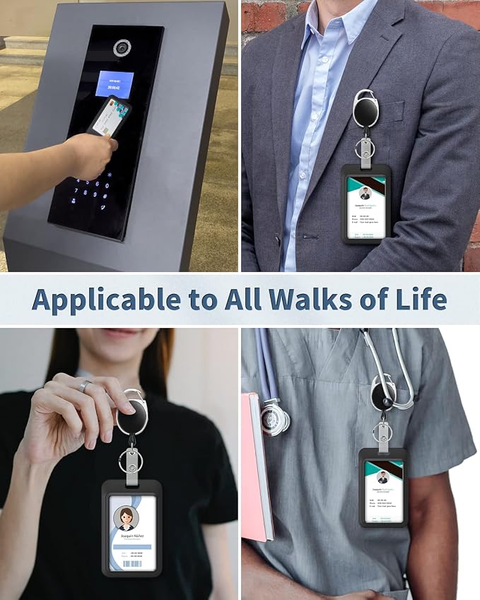 Uniclife 3 Pack Sliding Badge Holders - Image 5